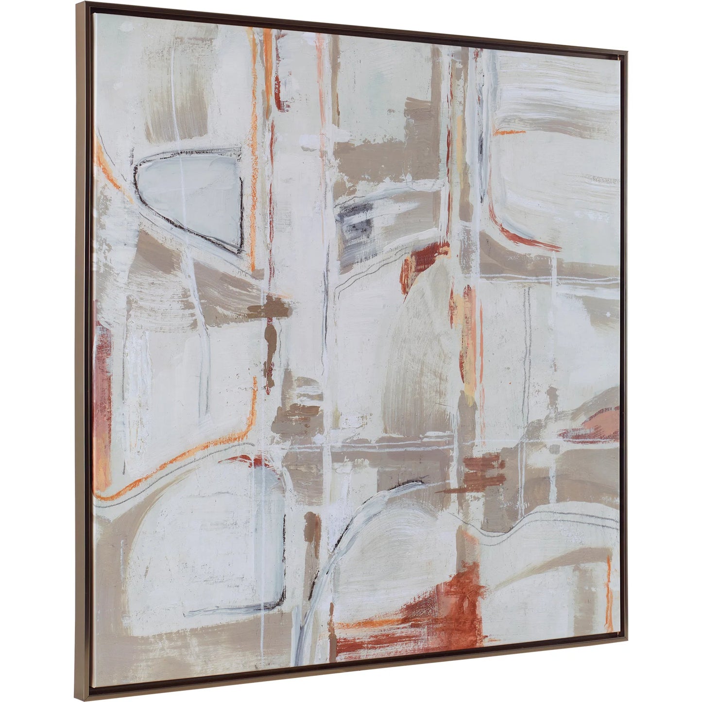 004 SI-2262496 | Unknown | Neutral Nirvana Abstract Canvas Art by Uttermost. Made from solid wood, canvas in a unique style.