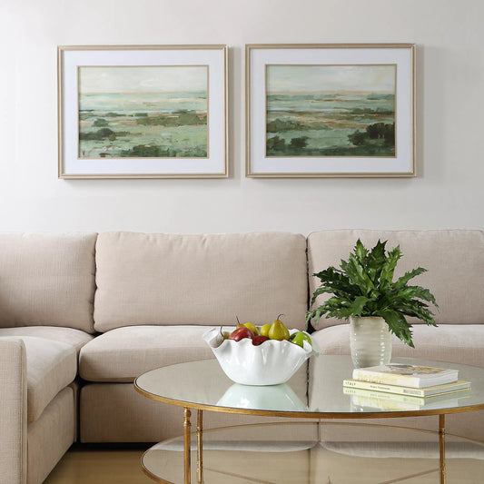 Warm Valley Framed Prints by Uttermost. Made from plastic, glass, mdf, linen, paper in a cottage & farmhouse style.