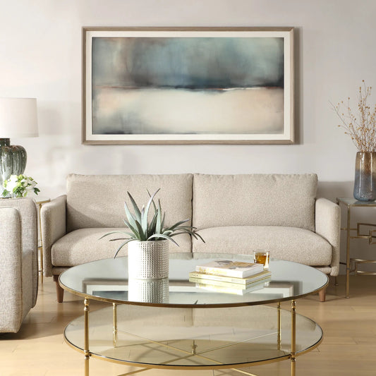 Deep Rains Framed Abstract Print by Uttermost. Made from pine, mdf, veneer, paper, linen in a transitional style.