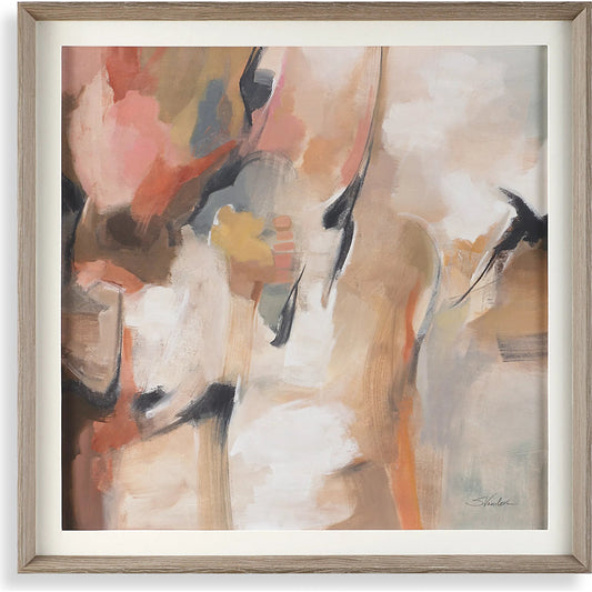 Uphill Framed Abstract Print by Uttermost. Made from pine, mdf, veneer, paper, linen in a eclectic & global style.