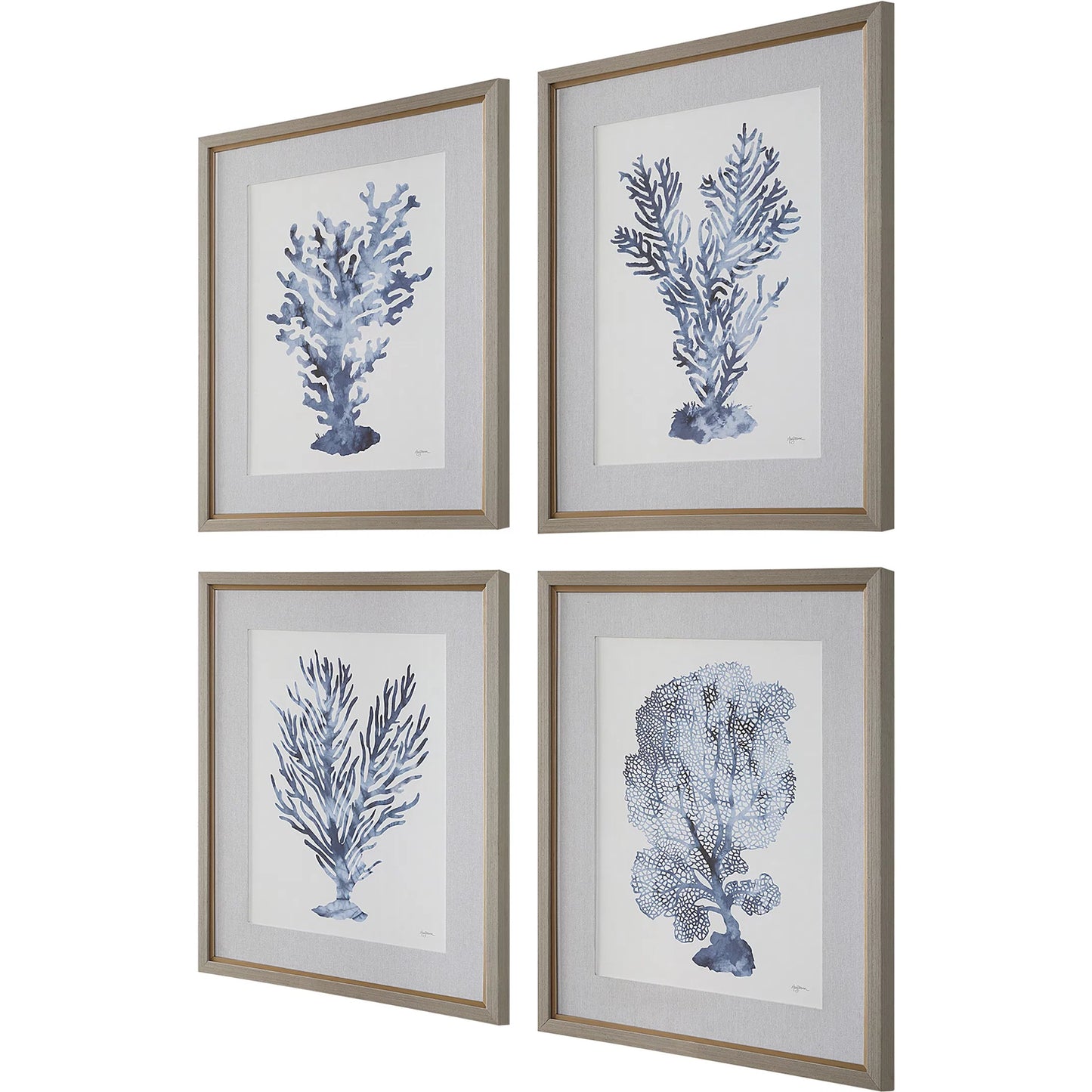 002 SI-2355252 | Additional Silo | Shibori Coral Framed Prints by Uttermost. Made from plasti, glass, mdf, paper, linen, veneer in a unique style.