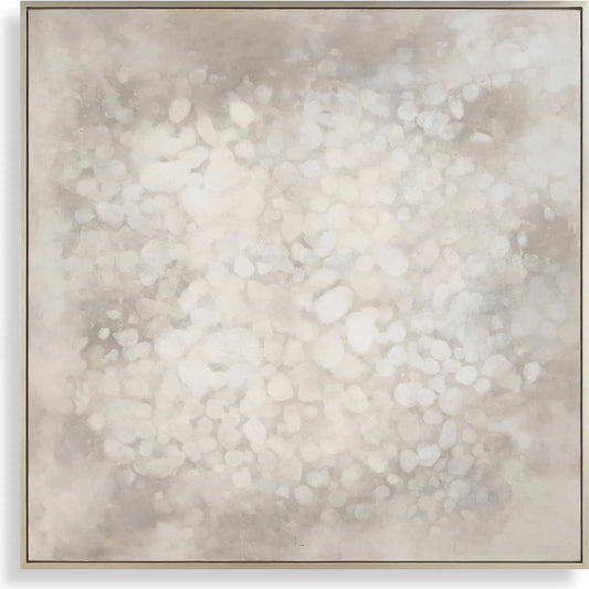 Out of Focus Framed Abstract Art by Uttermost in champagne gold. Made from canvas, pine wood, mdf, acrylic in a transitional style.