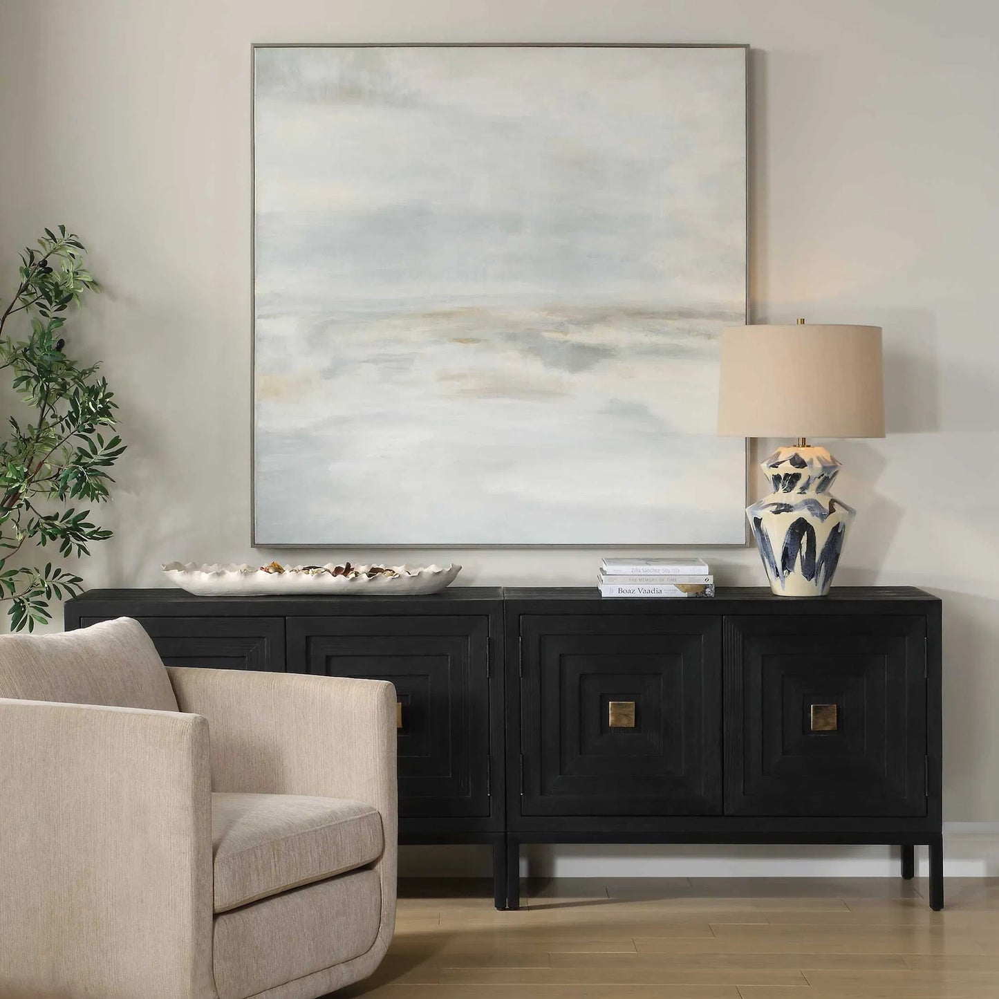 004 SI-2386738 | Lifestyle | Furthest Thing Canvas Landscape Art by Uttermost in gray, beige. Made from wood, canvas in a transitional style.