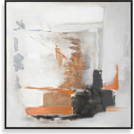 001 SI-2526234 | Primary Silo | Heat of the Moment Abstract Art by Uttermost. Made from canvas, pine, plastic, mdf, acrylic in a unique style.