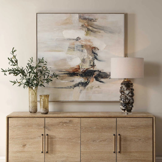 Outburst Hand Painted Modern Art by Uttermost. Made from canvas, pinewood, acrylic, mdf in a unique style.