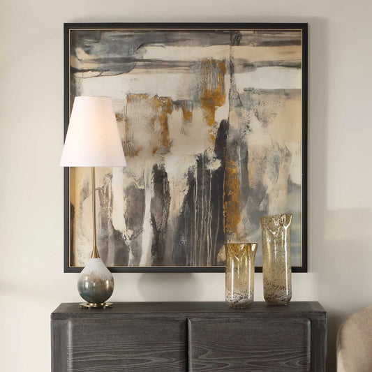 Landslide Framed Abstract Print by Uttermost. Made from pine, mdf, iron, paper in a unique style.