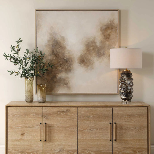 Up in Smoke Framed Modern Art by Uttermost. Made from canvas, pine wood, ps moulding, mdf in a unique style.