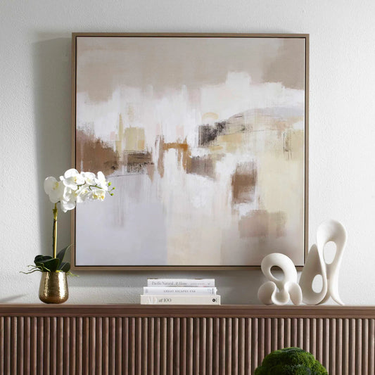 Daybreak Framed Abstract Art by Uttermost. Made from solid wood, canvas in a unique style.