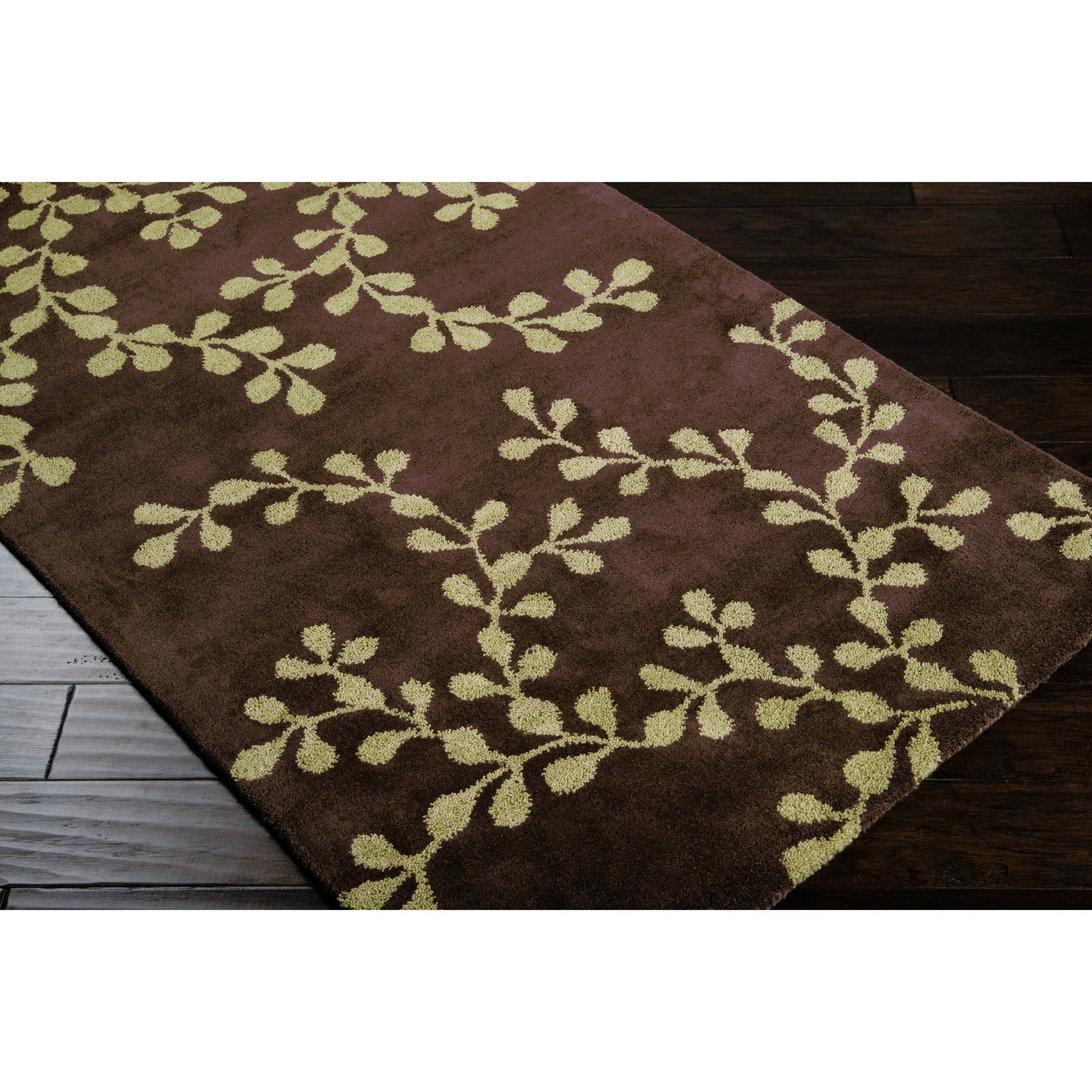 003 4357-2271 | Closeup | Artist Studio Rug - 16 by Surya in dark brown, light olive. Made from 100% new zealand wool in a unique style.