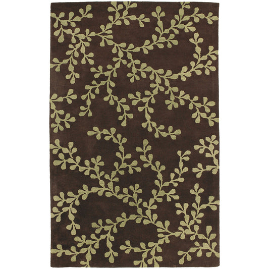 001 4357-2271 | Primary Silo | Artist Studio Rug - 16 by Surya in dark brown, light olive. Made from 100% new zealand wool in a unique style.