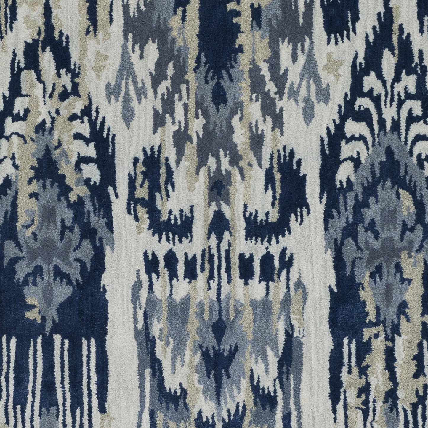 004 91297-2266 | Closeup | ART-242 Rug by Surya in gray, navy, denim, sage, light gray. Made from 100% new zealand wool in a unique style.