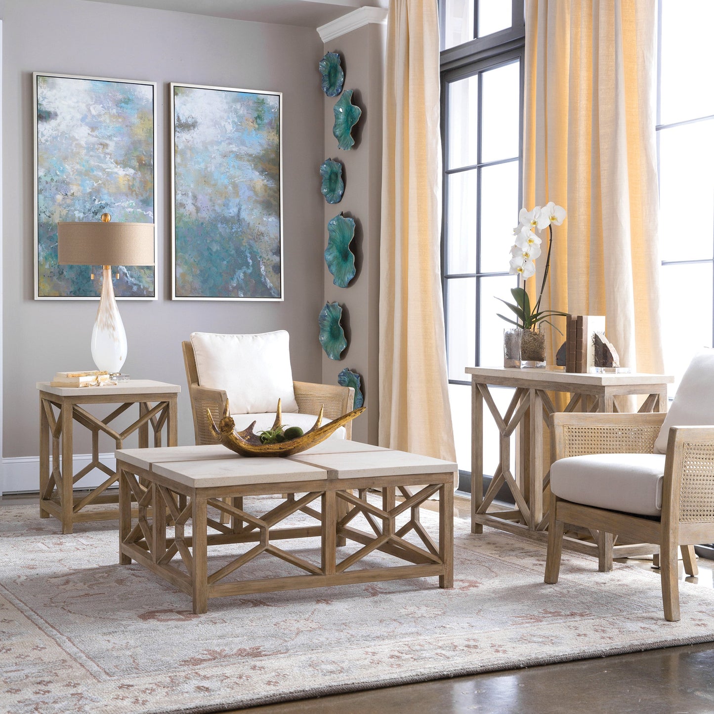 006 S-253940 | Lifestyle | Roaring Thunder Modern Art by Uttermost in multi. Made from canvas, firwood in a modern style.