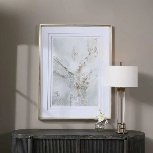Ethos Framed Abstract Print by Uttermost in multi. Made from pine, glass, mdf, paper in a transitional style.