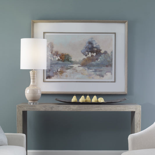 Morning Lake by Uttermost in multi. Made from pine, glass, mdf, paper in a transitional style.