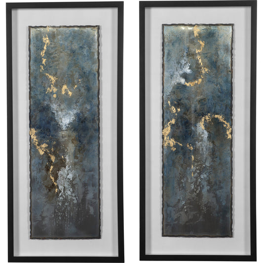 Glimmering Agate by Uttermost in multi. Made from mdf, iron, pine, glass in a modern style.