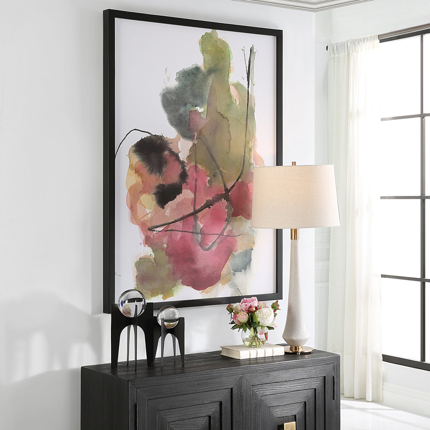008 SI-2108125 | Lifestyle | Euphoria Abstract Art Print by Uttermost in multi. Made from pine, mdf, paper in a modern style.