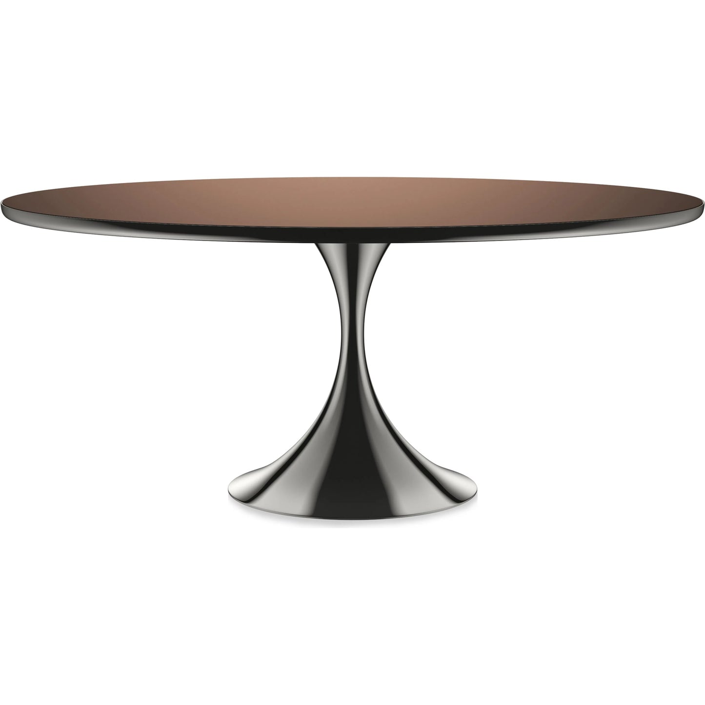 001 SI-2250589 | Additional Silo | Semper 72 Oval Dining Table by Caracole in deep bronze. Made from metal, glass in a unique style.