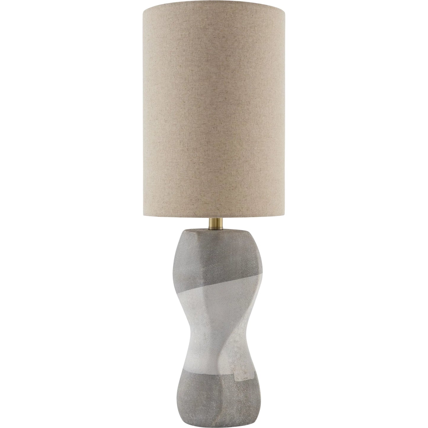 000 SI-2631727 | Primary Silo | Arivon Accent Table Lamp by Livabliss in gray, translucent, tan, white and painted. Made from resin, linen, plastic in a unique style.