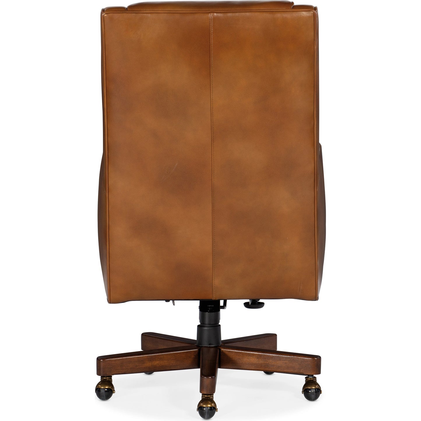 002 SI-1959631 | Additional Silo | Wright Executive Swivel Tilt Chair by Hooker Furniture in voyage cedar and dark wood, brown. Made from leather, voyage cedar (semi-aniline top grain) in a transitional style.
