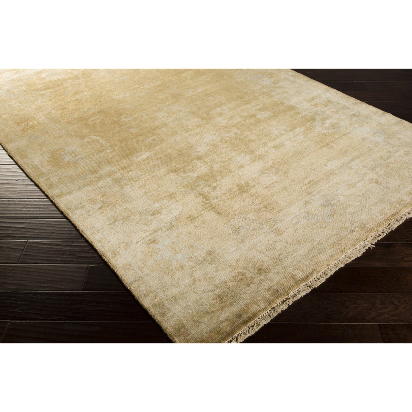 004 47512-20401,47512-20402 | Closeup | Antique Rug - 1149 by Surya in mustard, tan, dusty pink, slate. Made from 100% new zealand wool in a unique style.