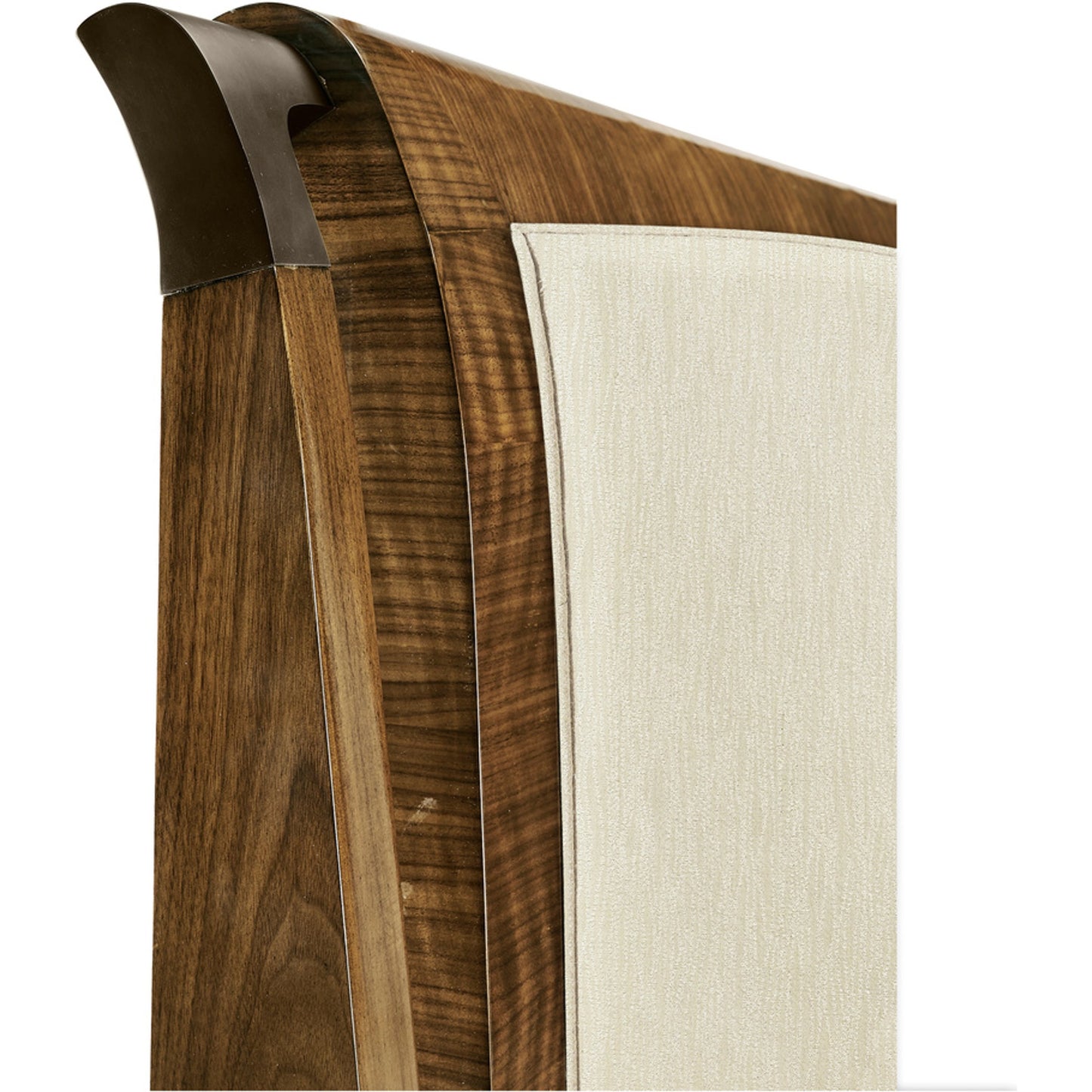 004 SI-1991096 | Additional Silo | Toulouse Upholstered Bed by Jonathan Charles in walnut. Made from walnut quarter figured veneer in a modern style.