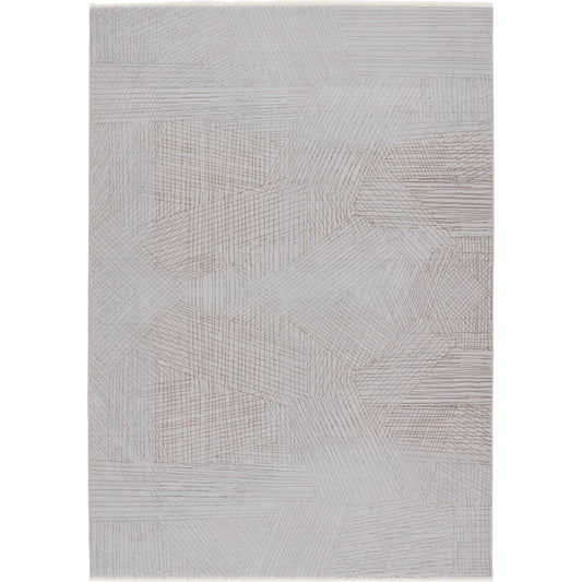 Aura AUR03 Rug by Jaipur Living in gray, taupe. Made from 53% polyester 47% viscose in a unique style.