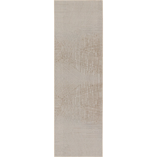Aura AUR03 Rug by Jaipur Living in gray, taupe. Made from 53% polyester 47% viscose in a unique style.