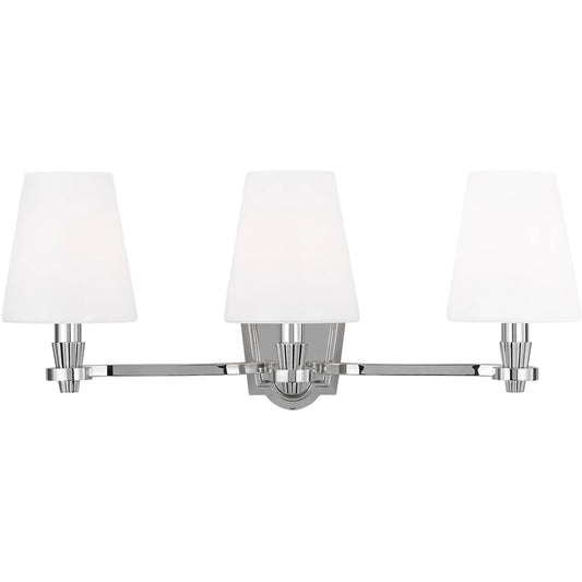 Paisley Three Light Vanity by Visual Comfort & Co.. Made from steel in a transitional style.