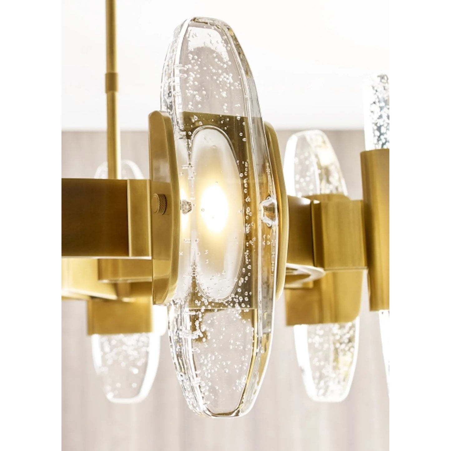 006 SI-2233333,SI-2233334 | Closeup | Wythe Large Chandelier by Visual Comfort & Co.. Made from aluminum in a unique style.