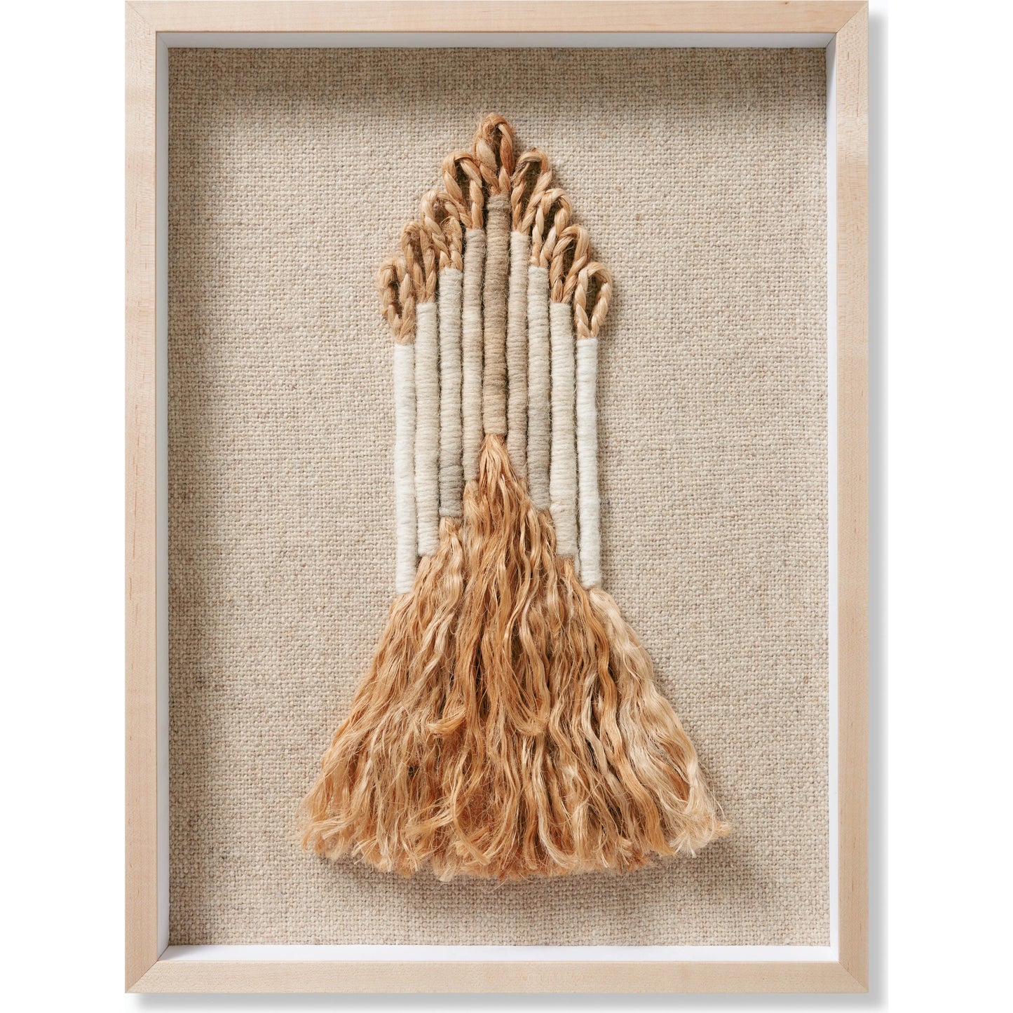 001 SI-2159802 | Primary Silo | Michelle Wall Art by Loloi in beige, ivory. Made from wool, jute in a modern style.
