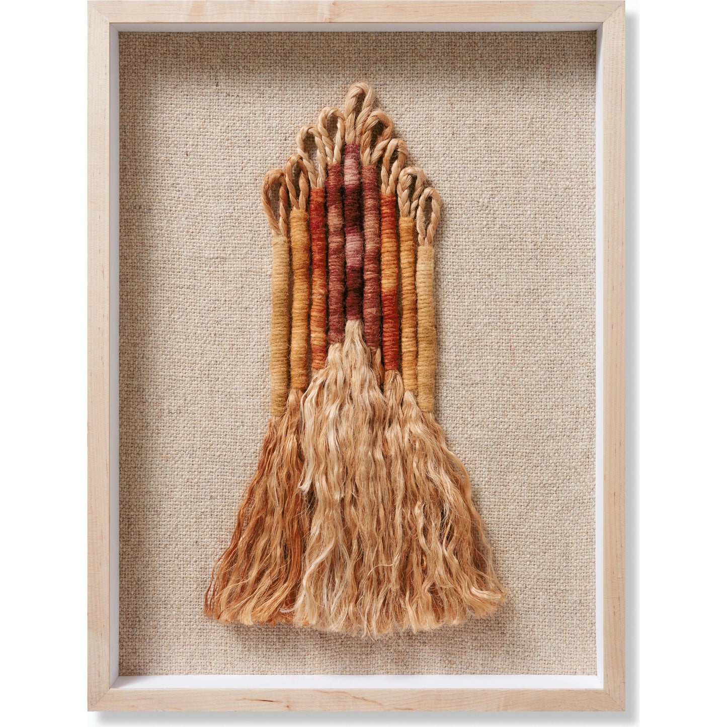 001 SI-2159560 | Primary Silo | Chrissy Wall Art by Loloi in beige, orange. Made from wool, jute in a eclectic & global style.