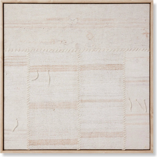 Reima Wall Decor by Loloi in beige, ivory. Made from polyester, cotton, wool in a rustic style.