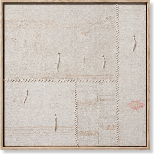 Reviv Wall Decor by Loloi in beige, ivory. Made from polyester, cotton, wool in a rustic style.