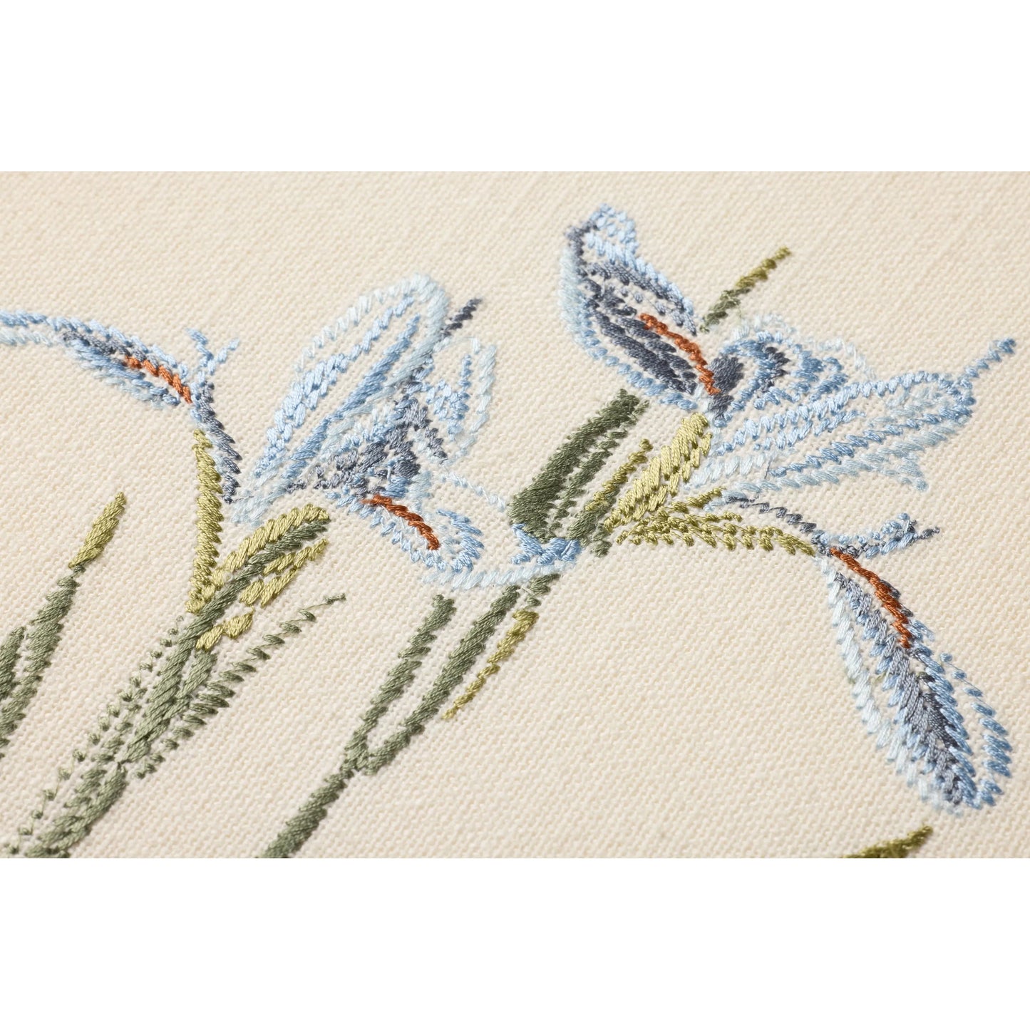 003 SI-2527224 | Closeup | Iris Wall Decor by Loloi in blue, green. Made from 100% cotton in a rustic style.