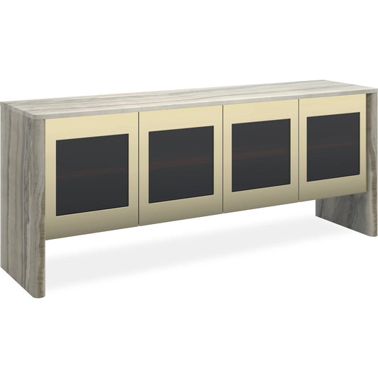 Sojourn Sideboard by Caracole in whisper of gold. Made from unique in a modern style.
