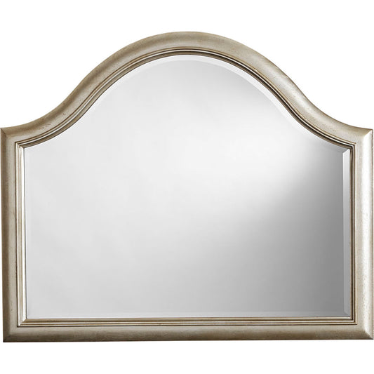001 SR-882084 | Primary Silo | Starlite Arched Mirror by A.R.T. Furniture in silver and peri. Made from parawood solids, primavera veneer in a traditional style.