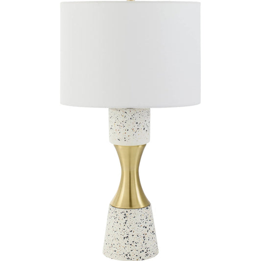 Arroyo AYO-002 Table Lamp by Surya. Made from cement, iron, linen, polyester in a eclectic & global style.