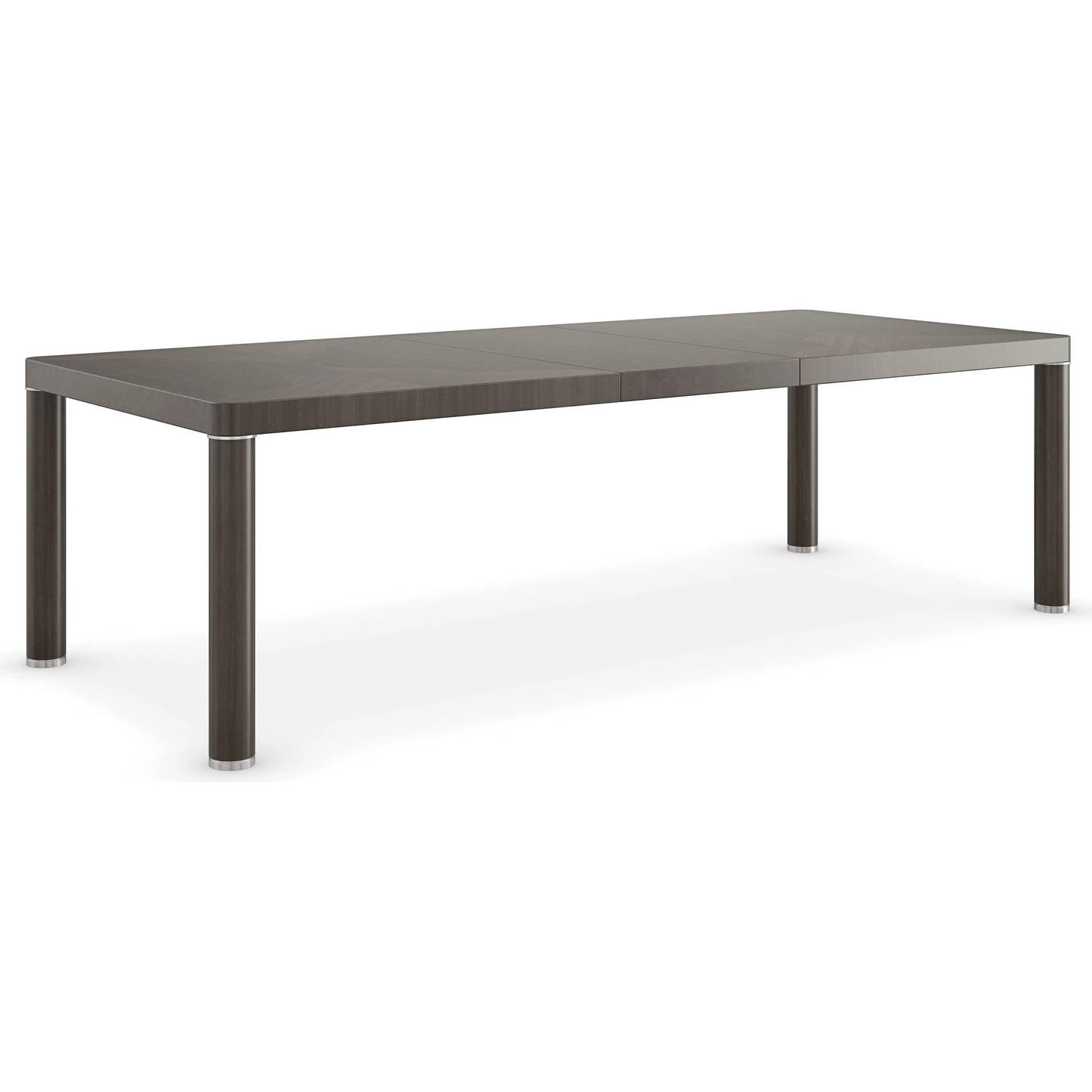 001 SI-2162884 | Primary Silo | Mirror Image Dining Table by Caracole in silver and otter, walrus, polished silver. Made from asian hardwood, dyed eucalyptus, dyed tupelo in a traditional style.