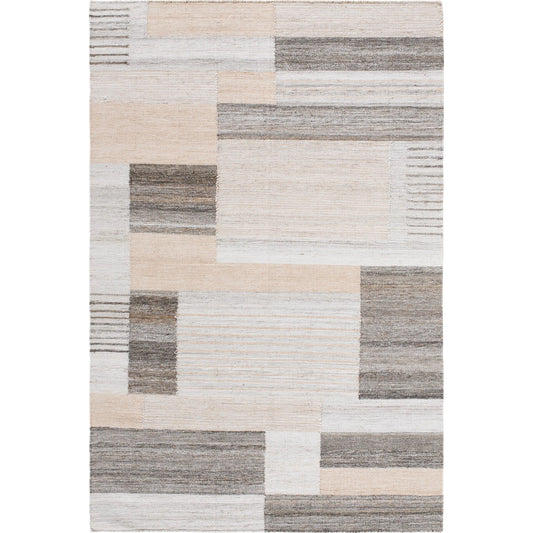 001 SI-2164761,SI-2164763,SI-2164765 | Primary Silo | Azalea Rug - 531195 by Surya in ivory, sandstone, charcoal, taupe, slate gray. Made from recycled pet yarn in a unique style.
