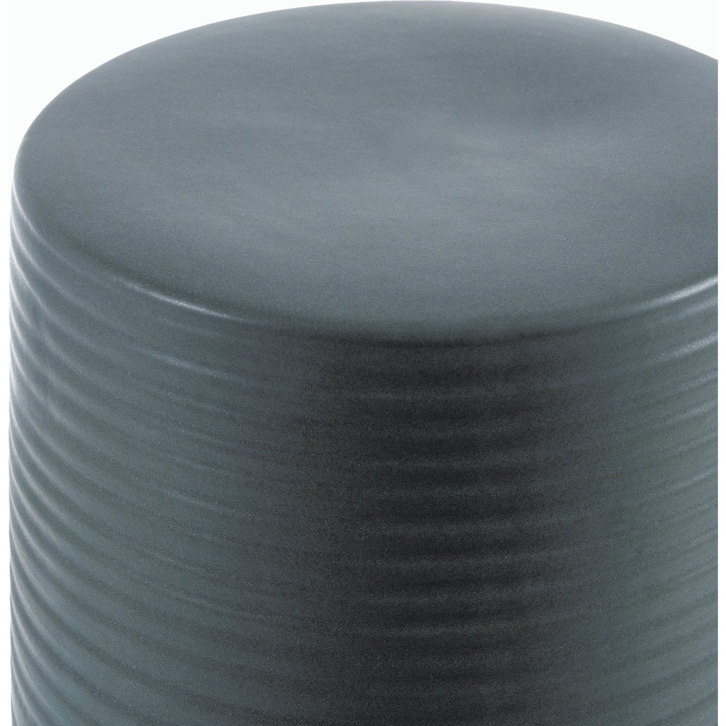002 SI-2169148 | Closeup | Terraza End Table - 538706 by Surya in top: gray, khaki, base: gray and glazedglazed. Made from ceramic in a modern style.