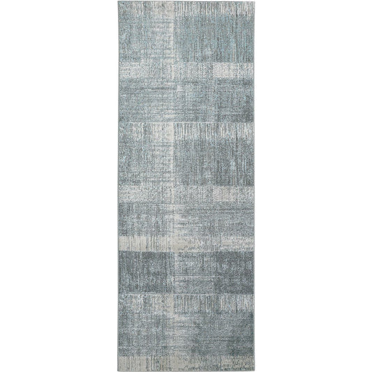 Azure Rug - 3413F by Feizy in white, gray, blue. Made from polyester, polypropylene in a unique style.