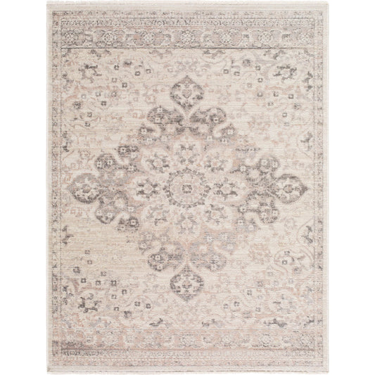 Azhar AZR-2303 Rug by Livabliss in ivory, taupe, charcoal, beige. Made from polyester in a unique style.