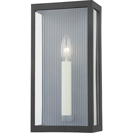 Vail Exterior Wall Sconce by Troy. Made from aluminum in a transitional style.
