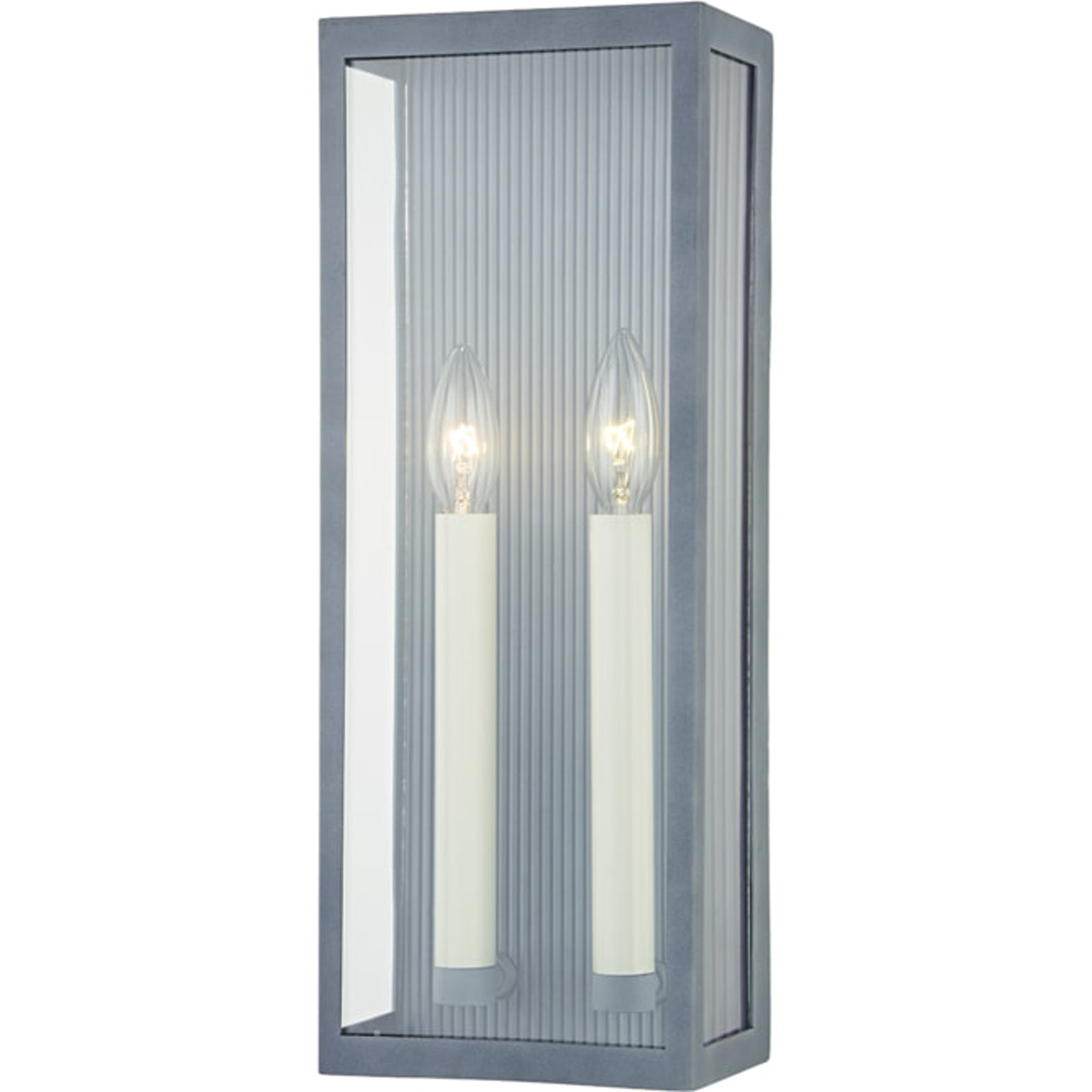 003 SI-1831378 | Primary Silo | Vail Exterior Wall Sconce by Troy in weathered zinc. Made from aluminum in a transitional style.