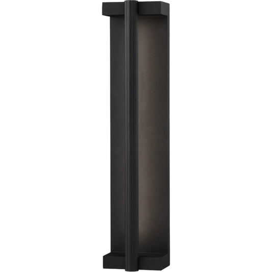 Calla Exterior Wall Sconce by Troy in textured black. Made from steel in a modern style.