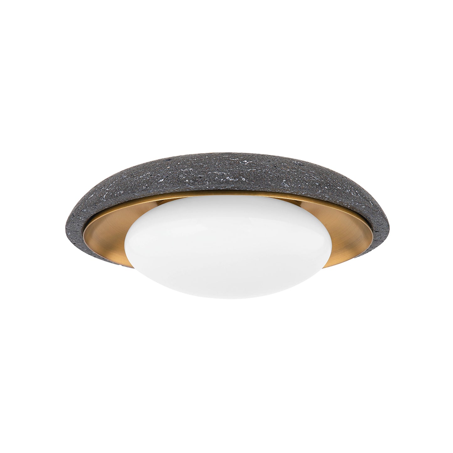 002 SI-2030084 | Additional Silo | Rocklin Wall Sconce by Troy in patina brass. Made from natural stone in a modern style.