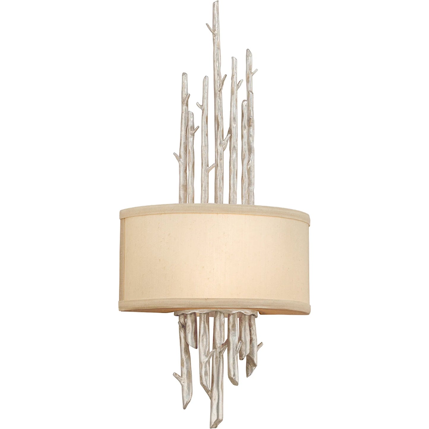 001 SI-2072572 | Primary Silo | Adirondack 2 Light 12 inch Silver Leaf Wall Sconce by Troy in champagne leaf. Made from hand worked iron in a modern style.