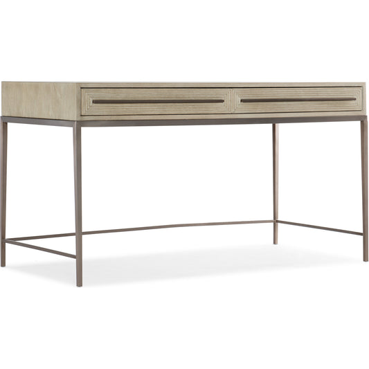 Cascade Writing Desk by Hooker Furniture in terrain. Made from oak veneers, metal in a modern style.
