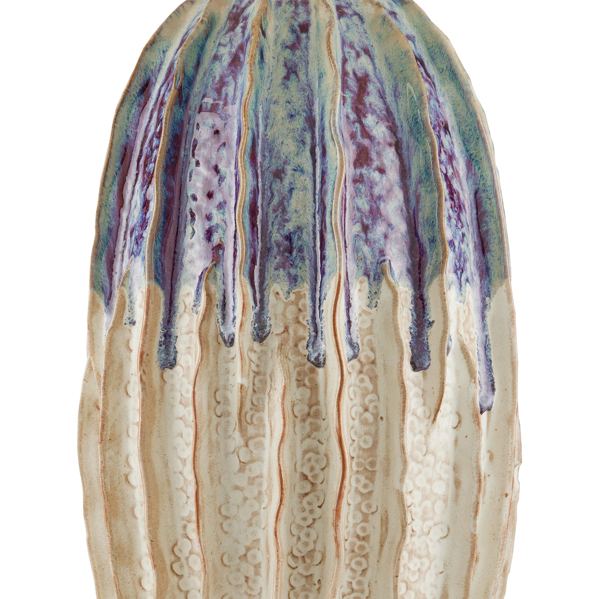 Montmartre Table Lamp by Currey and Company in milk, purple. Made from ceramic in a modern style.