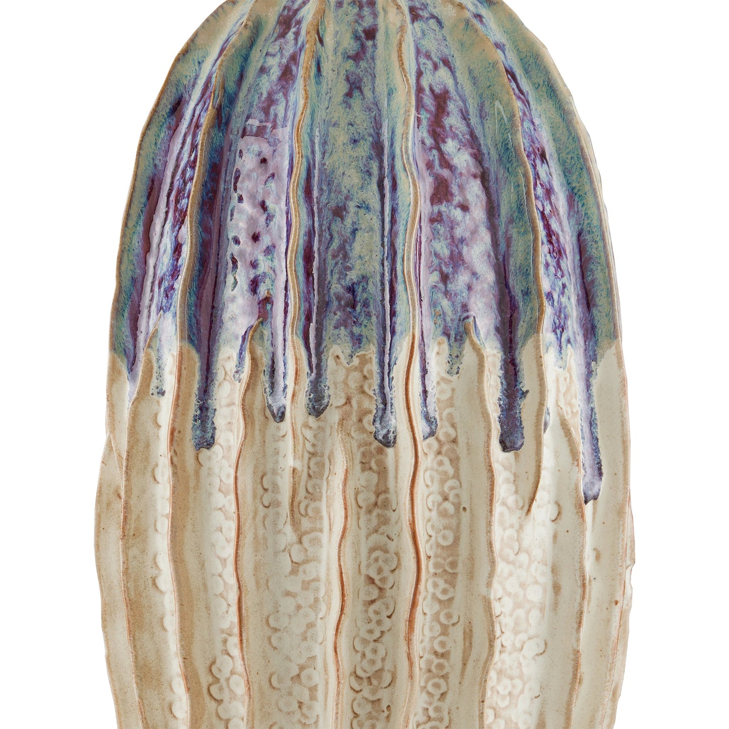 005 SR-890191 | Closeup | Montmartre Table Lamp by Currey and Company in milk, purple. Made from ceramic in a modern style.